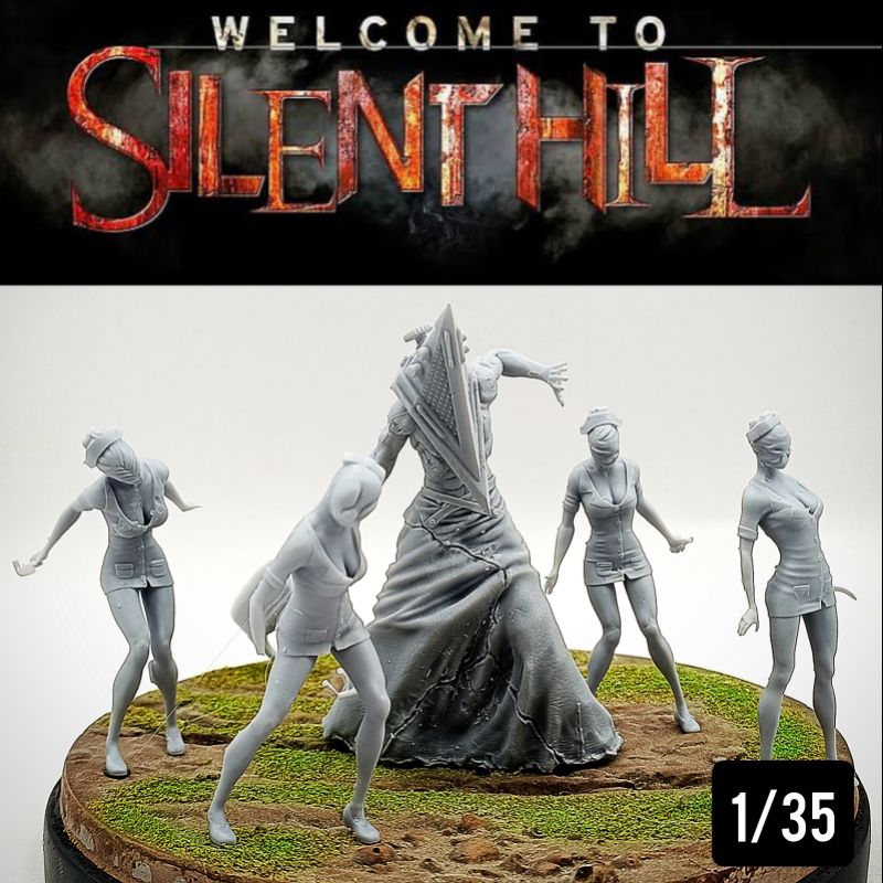 1/35 silent hill เมืองแห่ผี โมเดลเรซิ่น game welcome to silent hill