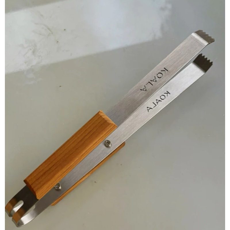 ที่คีบ KOALA ที่คีบแค้มปิ้ง ที่คีบเนื้อย่าง สแตนเลส ที่คีบปิ้งย่าง