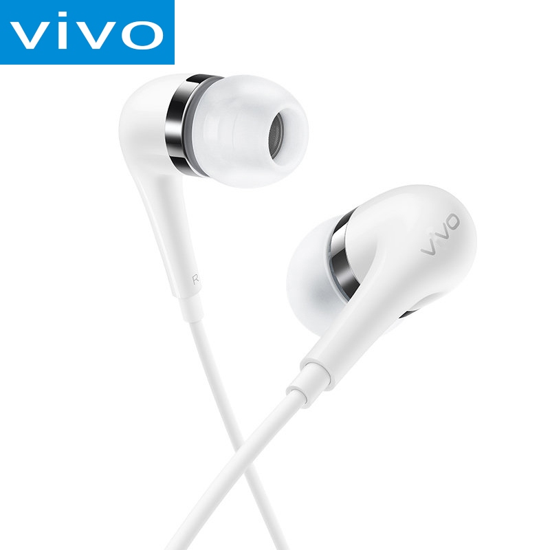 หูฟัง vivo ของแท้100% XE600 3.5mm คุณภาพสูง เสียงดี สนับสนุนคอมพิวเตอร์ AA（รับประกัน 1 ปี）