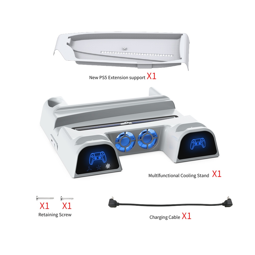Dobe Multlfunction Cooling Charging Dock ใช้ Slim ได้ (TP5-3532B)(ขาตั้งเครื่อง ps5)(PS5 Multifunctional Cooling Stand)