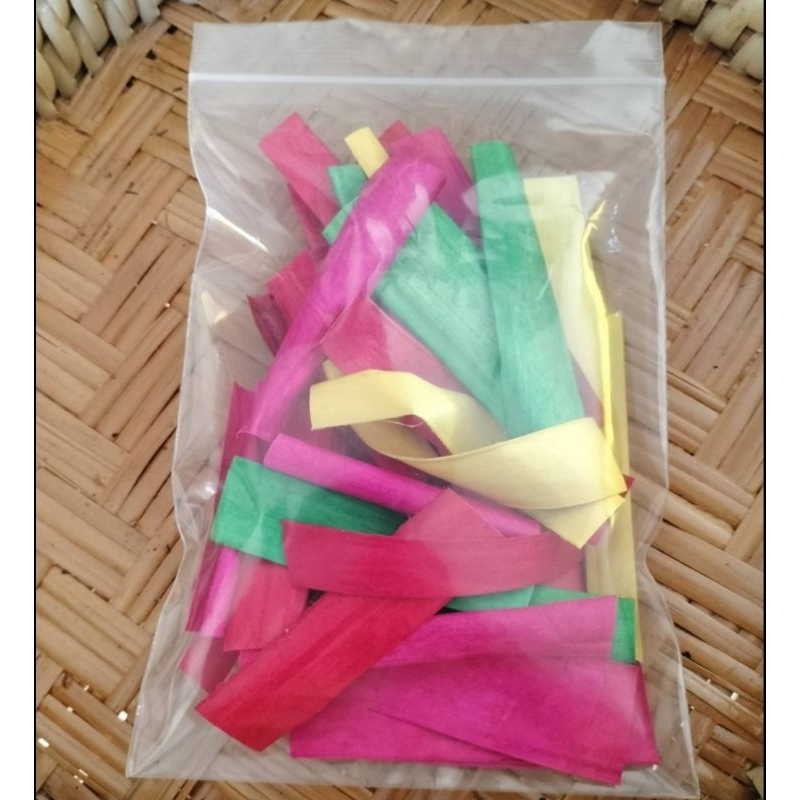 ใบลานแท้คละสี (40 ชื้น)