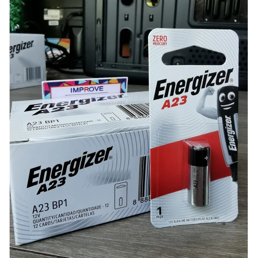 Energizer 23A (A23 ) Alkaline Battery ถ่านอัลคาไลน์ 12V (1 ก้อน) เอ็นเนอร์ไจเซอร์
