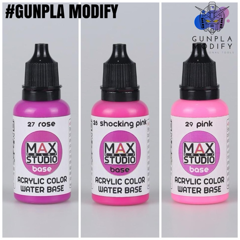 MAX COLOR สีอะคริลิคสูตรน้ำคุณภาพสูง ขนาด 20 ml 27-29
