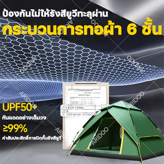 เปิดใน1วินาที ARIDOO เต็นท์แคมป์ปิ้ง กันฝน เต้นท์ เต็นท์โดม เต็นท์นอน เต้นท์สนาม เต็นท์กางอัตโนมัต tent ษนอน3-4คน