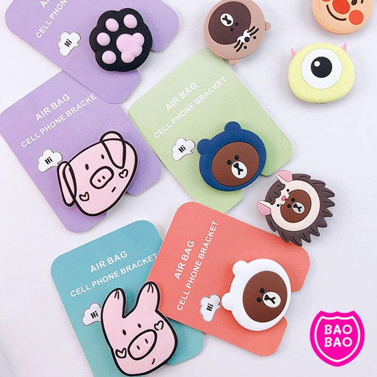 กริ๊บต๊อก ที่ติดหลังโทรศัพท์ แหวนติดโทรศัพท์ POPSOCKET/GRIPTOK/IRING ลายการ์ตูน ราคาถูก by BAOBAOBABYSHOP