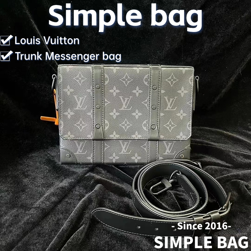 🍑หลุยส์วิตตอง Louis Vuitton Trunk Messenger bag LV กระเป๋า