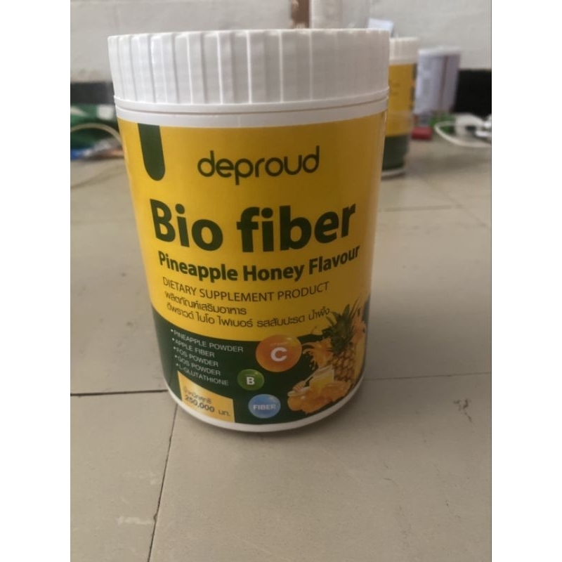 Bio fiber pineapple deproud ดีพราวด์ ไปโอ ไฟเบอร์ รสสับปะรด น้ำผึ้ง