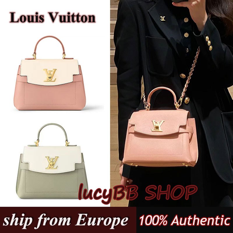 Louis Vuitton/LV LOCKME EVER กระเป๋าไขว้ไหล่ข้างหนึ่งM23075 ของแท้100%