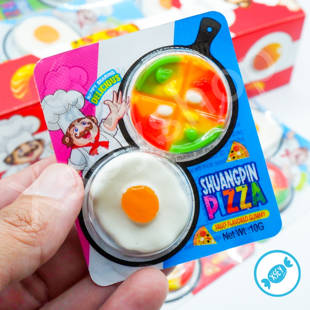เยลลี่พิซซ่าคู่และพิซซ่าไข่ดาว อร่อยๆ ราคาพิเศษ 1 กล่องมี 30 ชิ้น ราคา ถูกที่สุด ดีลบีเคเค แกลเลอรีภาพที่ 3