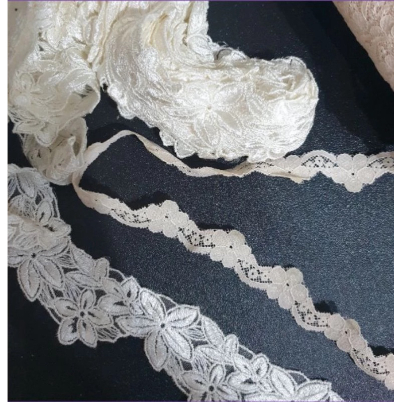 ลูกไม้ เส้นแต่ง ตกแต่งชายผ้า งาน diy ลายเยอะ