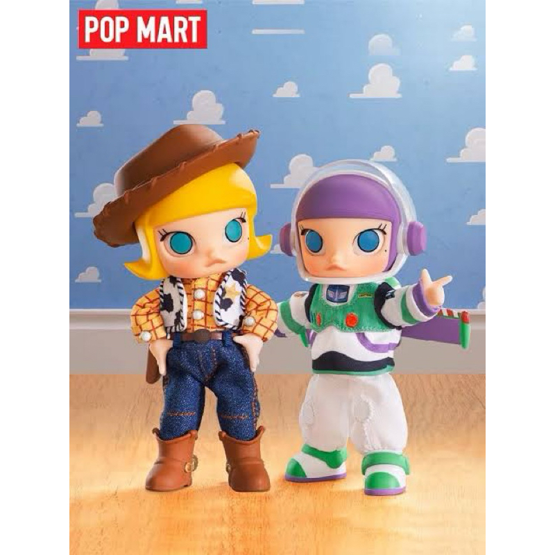 พร้อมส่ง ”MOLLY Woody &amp; Buzz Lightyear Action Figure” POP MART แท้