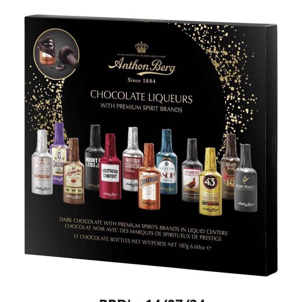 อ่านก่อนการสั่งซื้อนะคะAnthon Berg Chocolate cocktails&Chocolat liqueurs EXP.15/6/2025