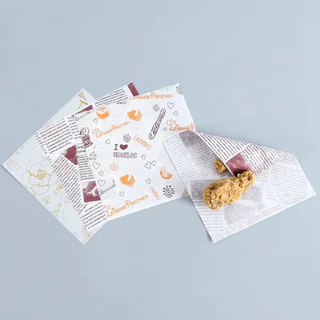 กระดาษรองขนม (100ใบ/แพ็ค)ขนาด 18*18 ซม. รองอาหาร เบเกอรี่ และห่ออาหาร food grade MoMo Bakery