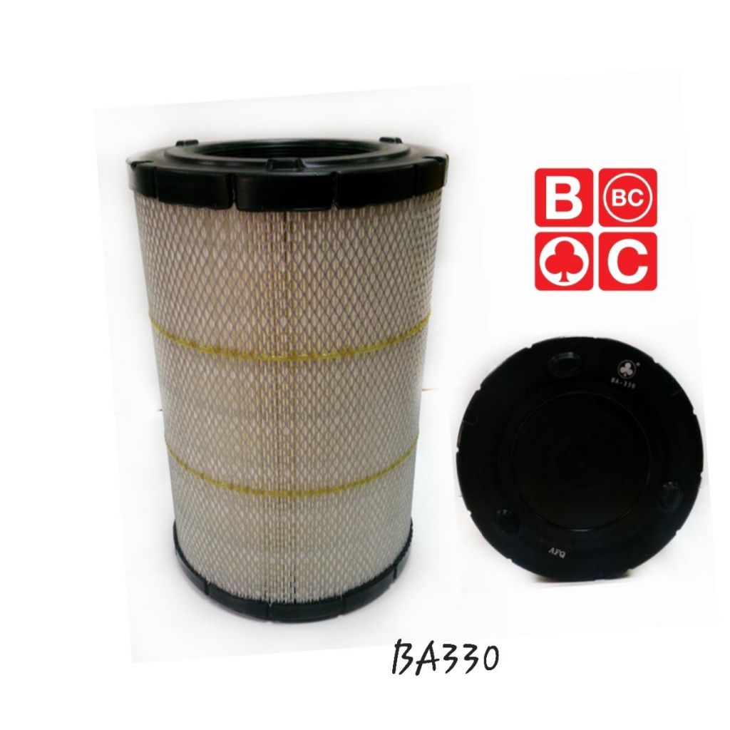 กรองอากาศ ISUZU DECA เครื่องนอก  ฝา PU นิ่ม , FTR 240HP,FRR210  ลูกนอก BA330 อีซูซุ