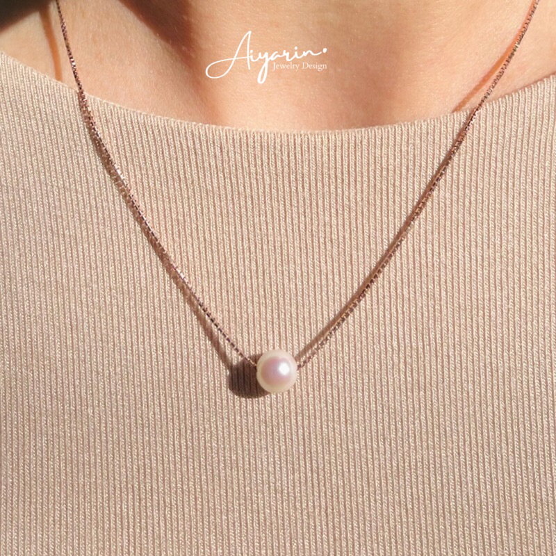 6mm Japanese Akoya Pearl Necklace สร้อยคอไข่มุกอะโกย่า น้ำงาม จากประเทศญี่ปุ่น