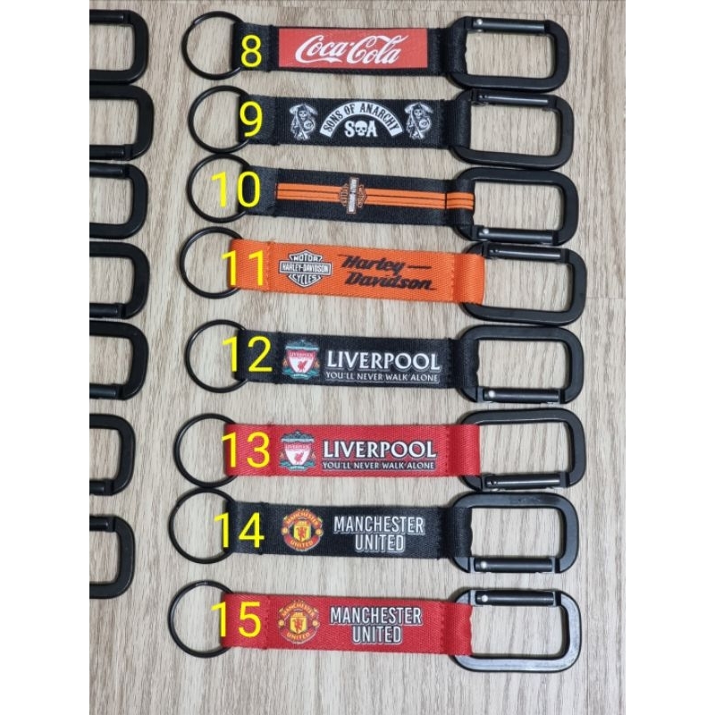 พวงกุญแจไนล่อนตะขอ ขนาด 2 cm ยาว 16.5 cm #รับสกรีนตามออเดอร์ - รูปที่ 3