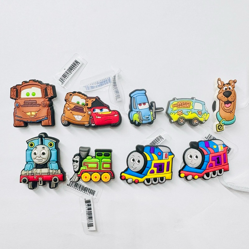 JBS 🍭🌈ตัวติดรองเท้ามีรู รถ บัส “ รถไฟ โทมัส และเมเทอร์ แมคควีน ”👠🌈Shoe Charm “ Car & Thomas “ bus งานดี สีสวยสด สวยสุด