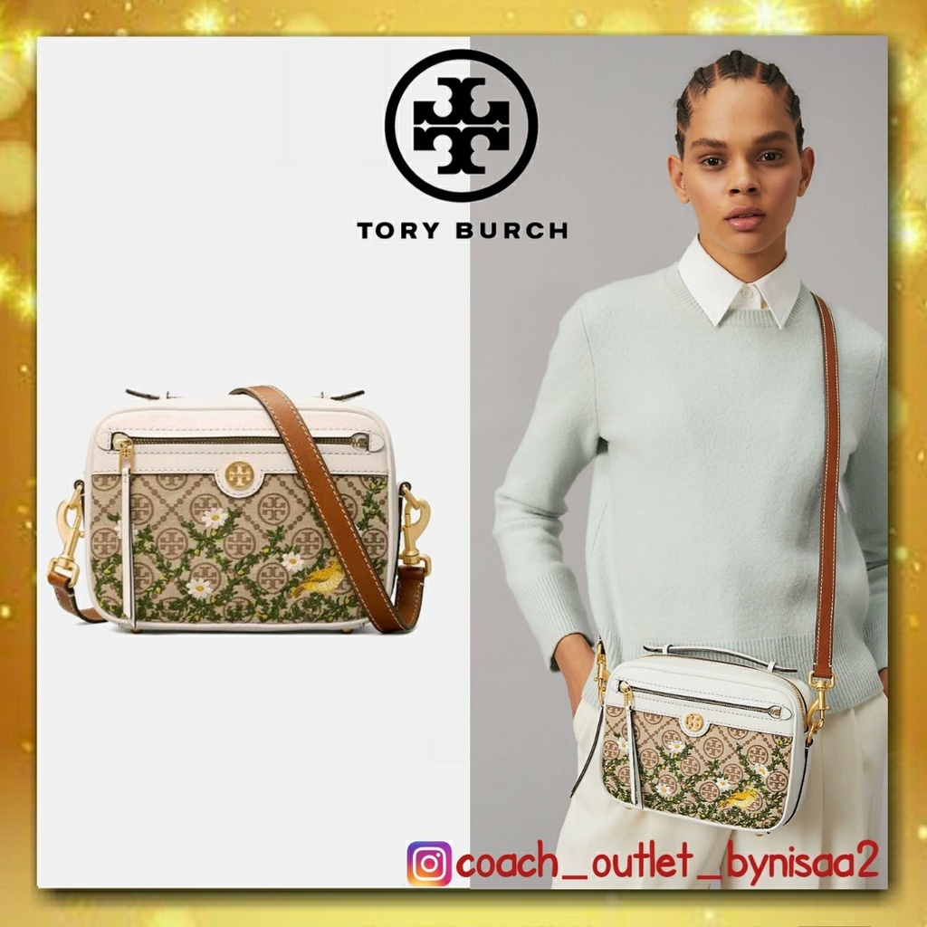 TORY BURCH T MONOGRAM JACQUARD CAMERA BAGG