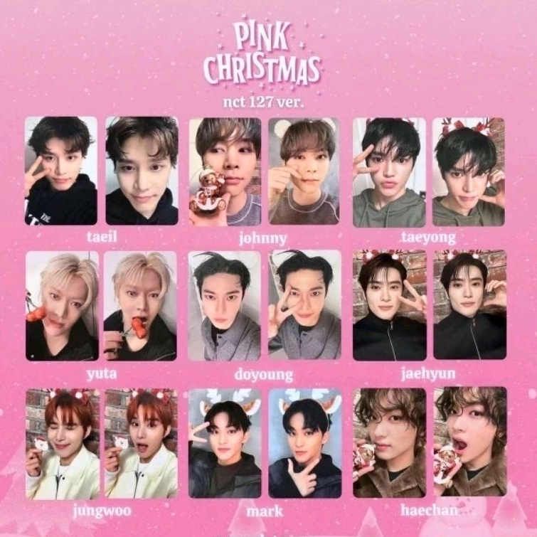 พร้อมส่ง แกะแล้ว Pink Christmas 2023 Trading Card NCT 127/NCT DREAM