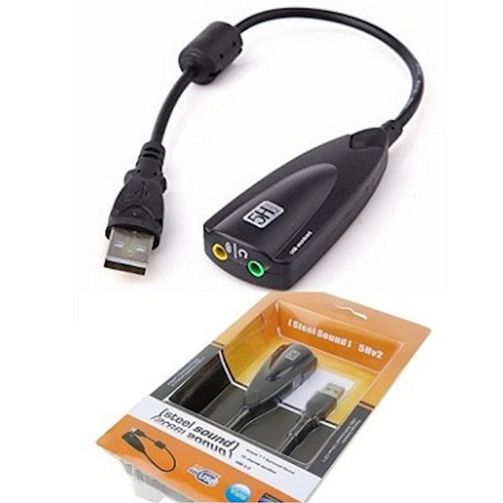 การ์ดเสียงภายนอก USB 7.1 อะแดปเตอร์ 5HV2 USB 3D CH Antimagnetic ไมโครโฟนชุดหูฟังไมโครโฟน 3.5 มม. สำหรับแล็ปท็อป PC