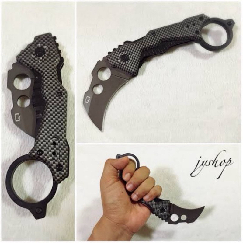 🇨🇳 Quartermaster QTRM5TR QTR-Z Karambit Folding Knife no.DA46