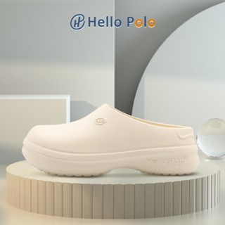 Hello Polo รองเท้าแตะผู้หญิง รองเท้าหัวโตแฟชั่น พื้นหนา นุ่ม…