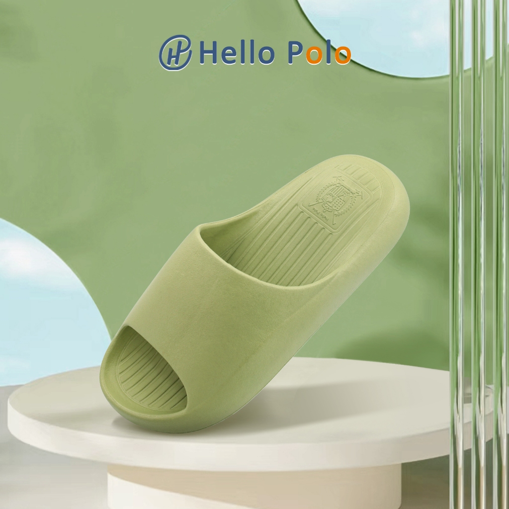 Hello Polo รองเท้าแตะผู้ชาย  พื้นนิ่ม น้ำหนักเบา กันลื่น ลําลอง HP8004M