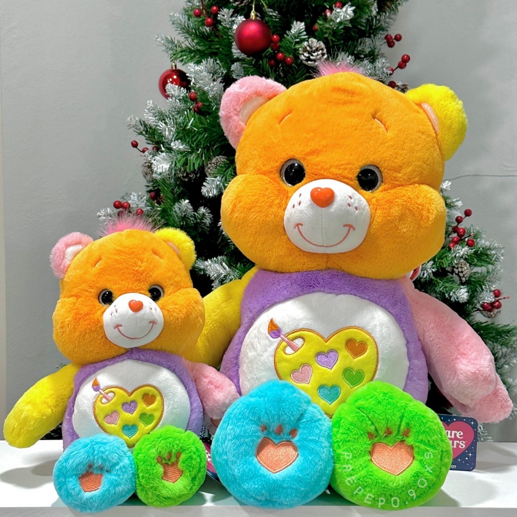 [พร้อมส่งจากไทย/แท้🎨] ตุ๊กตาแคร์แบร์ Care Bears Work of Heart Bear จานสีเกาหลี ตาแก้ว [ลิขสิทธิ์เกาหลีแท้]
