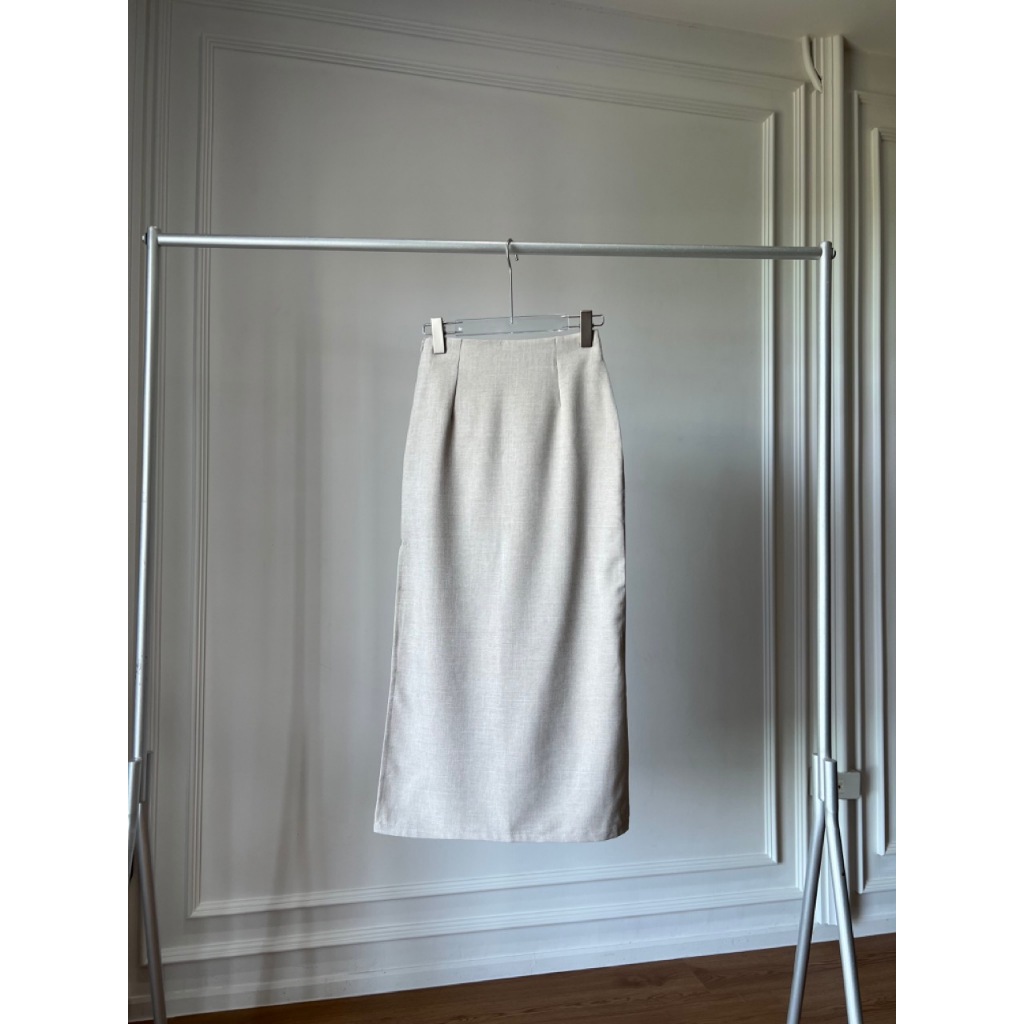 ATIPASHOP - BREAK IT SKIRT กระโปรงผ้า Snow ผ่าข้างทรงสวย - รูปที่ 6