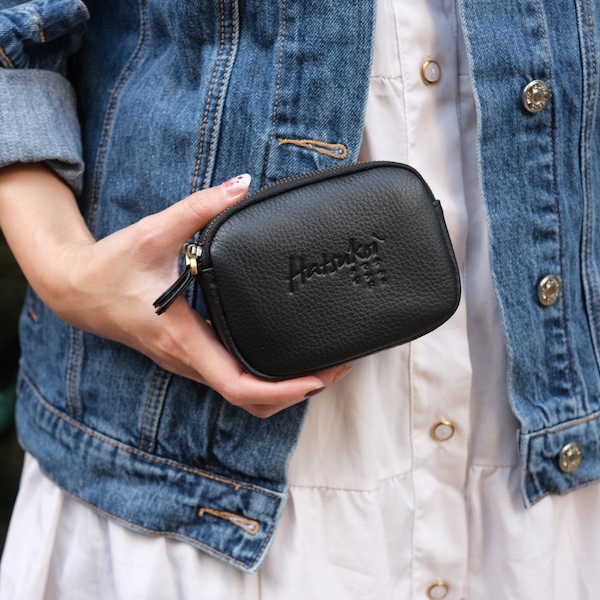 ❤️❤️กระเป๋าใบกลมๆ น่ารักสุดๆ หนังวัวแท้ รุ่น Dorayaki (Hatsukoi Leather Pouch)