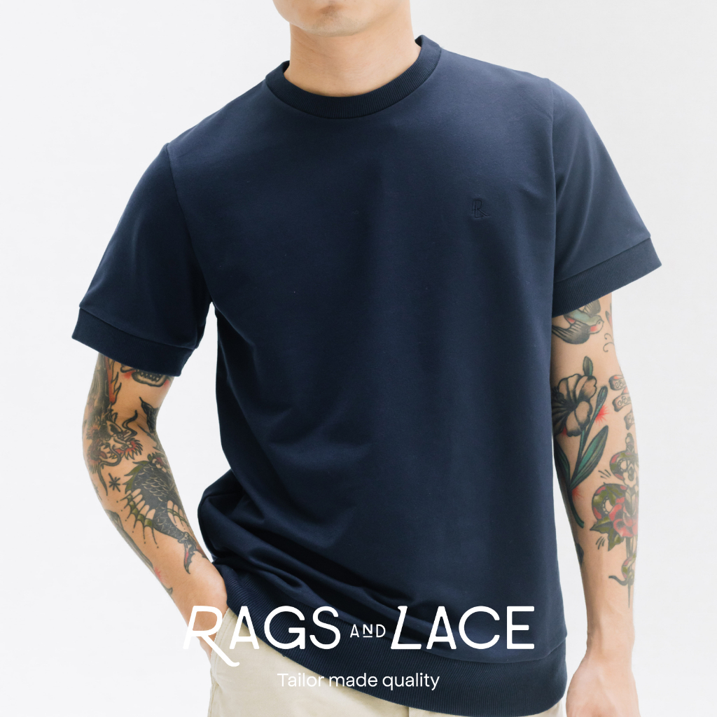 Rags and Lace เสื้อยืด Basic Tee ปักโลโก้ รวมทุกสี มี 5 สี