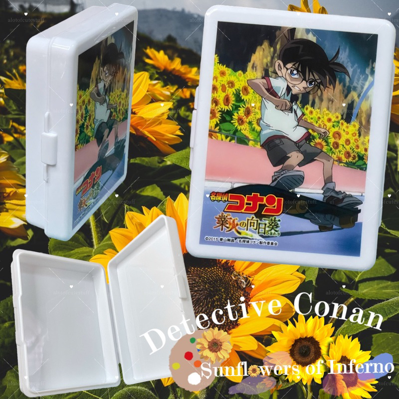 กล่องพลาสติกลายโคนัน เดอะมูฟวี่ ภาค 19 ปริศนาทานตะวันมรณะ Detective Conan The Movie 19 Sunflowers of