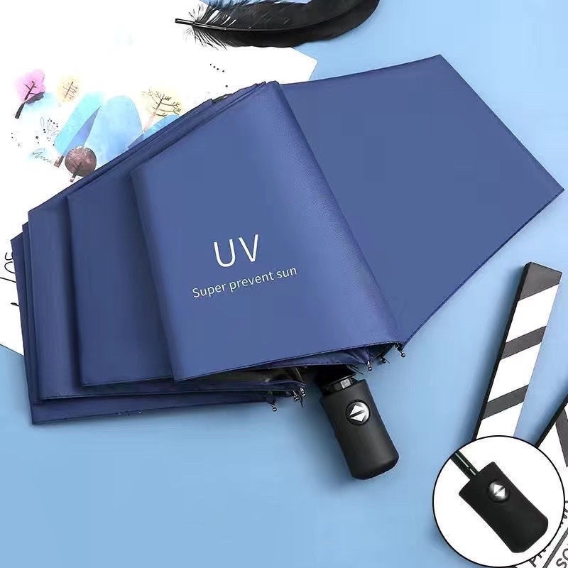 ร่มพับอัตโนมัติ อัตโนมัติ UV สำหรับวันที่แดดจัดและฝนตกคุณภาพร่ม UV เสริมโครง (8 กระดูก) - ภาพย่อย 5