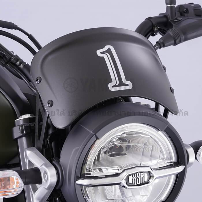 B1VF74A8M2BL บังไมล์ สีดำ XSR-155 อะไหล่ตกแต่งแท้ YAMAHA B1V-F74A8-M2-BL