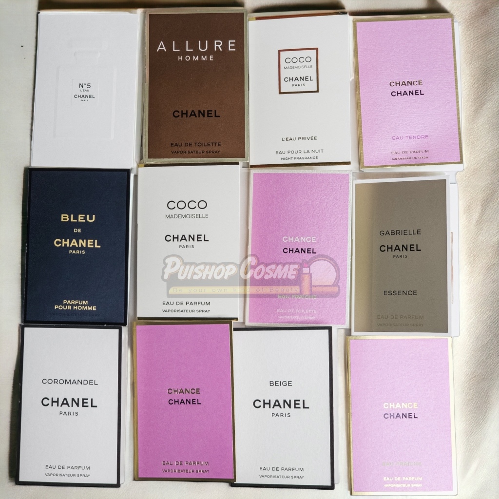 น้ำหอมแท้Chanel Chance EDP/ Chanel Coco Made/ Chanel Gabrielle/ Chanel Bleu/ Chanel N5/ Chanel Allure 1.5 ml Tester