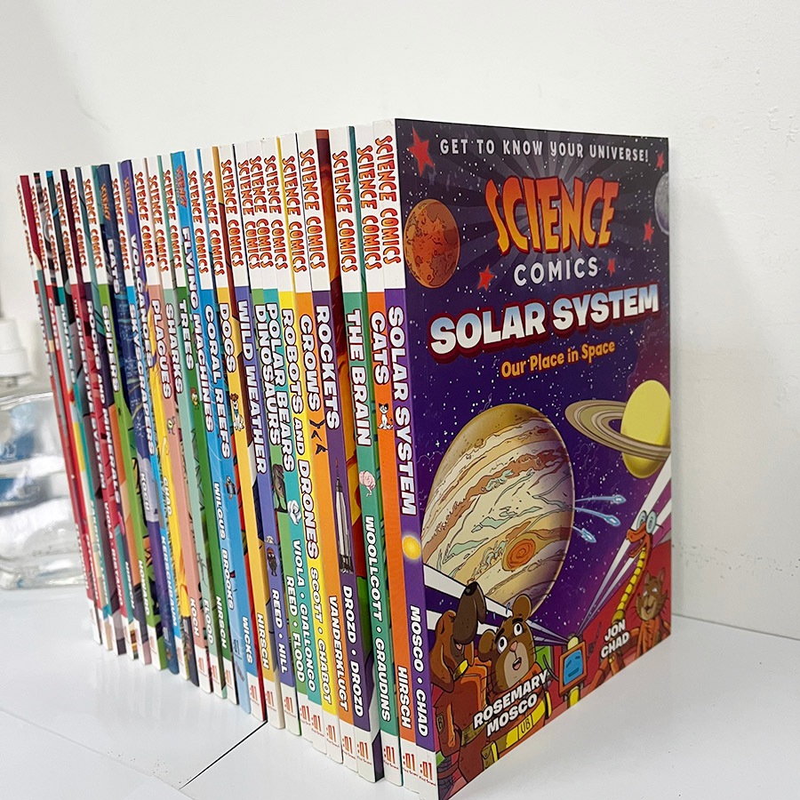 หนังสือ 30 เล่ม Science Comics Science Comics High gloss Paper Comics Children's Comics