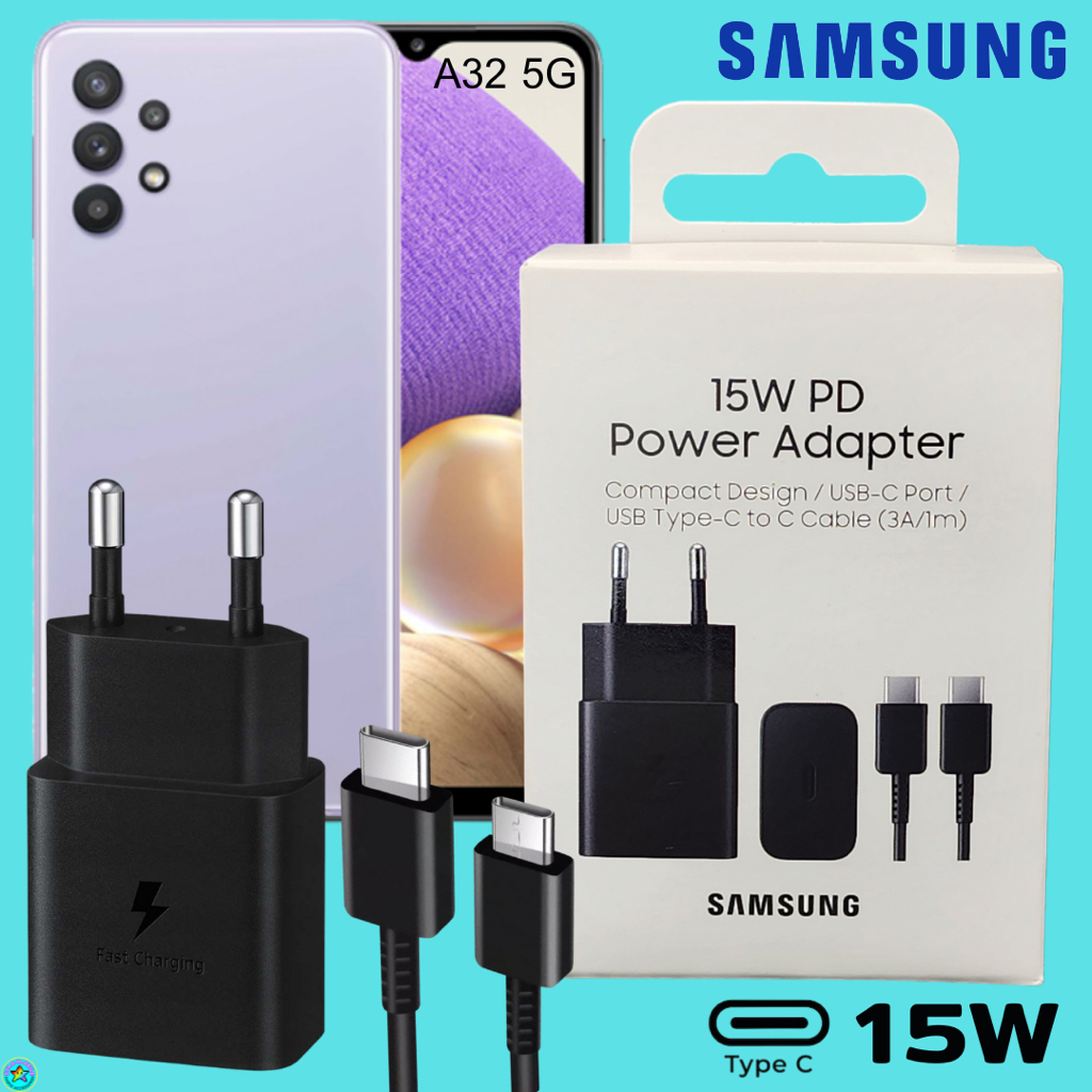 ที่ชาร์จ อะแดปเตอร์ 15W Samsung USB-C Type-C สำหรับ ซัมซุง A32 5G หัวและสาย Adaptive Fast Charging ชาร์จด่วนแบบพิเศษ