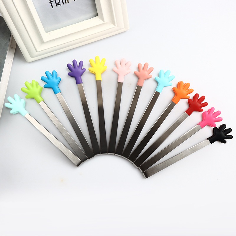 พร้อมส่ง ที่คีบซิลิโคนลายหัวใจ มือ ถุงมือ ทั้งหมด 3 แบบ 6 สี ที่คีบอเนกประสงค์ขนาดเล็ก 13-14 cm คีบอาหาร คีบ/หนีบน้ำแข็ง ราคา ถูกที่สุด ดีลบีเคเค แกลเลอรีภาพที่ 5