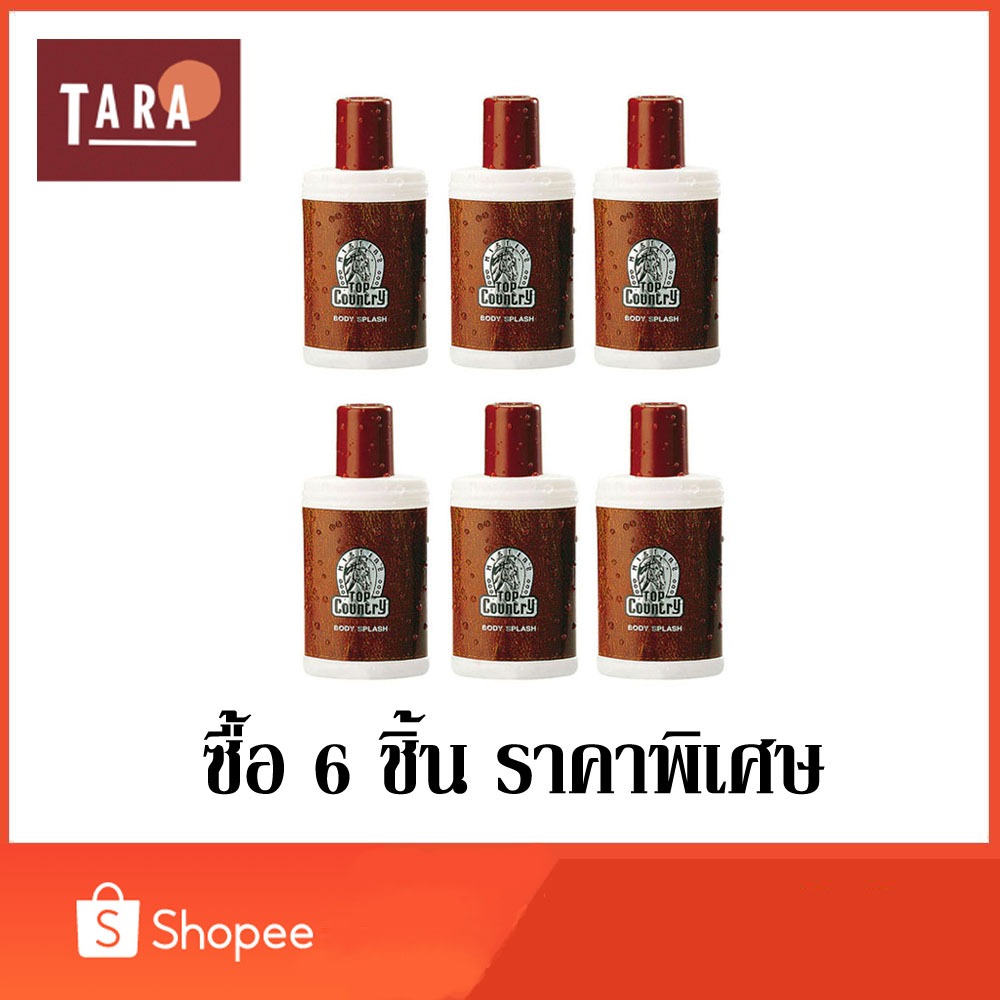 Mistine Top Country Body Splash มิสทีน ท็อป คันทรี่ บอดี้ สแปลช 80 ml. 6 ชิ้น