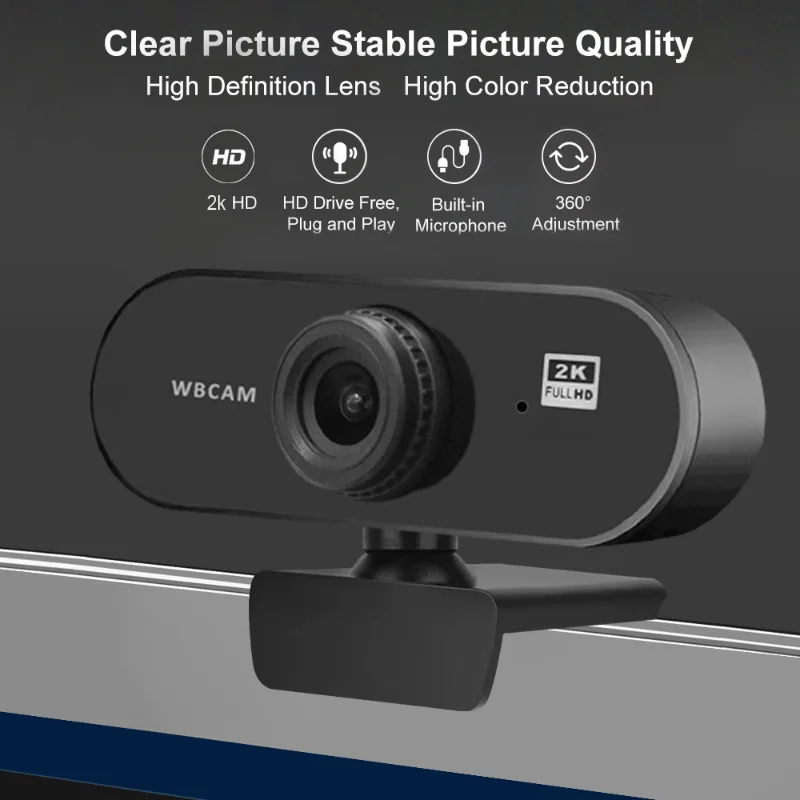 Actual  1080P เว็บแคมHD Auto Focus ในตัวกล้องเว็บสำหรับคอมพิวเตอร์พีซีแล็ปท็อปวิดีโอการประชุมคลาสเว็บแคมพ360องศาปรับ
