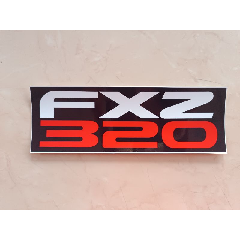 สติกเกอร์ FXZ 320 ติดข้างประตู ISUZU DECA320 ขนาด 8*24 cm. ราคาต่อ1ชิ้น