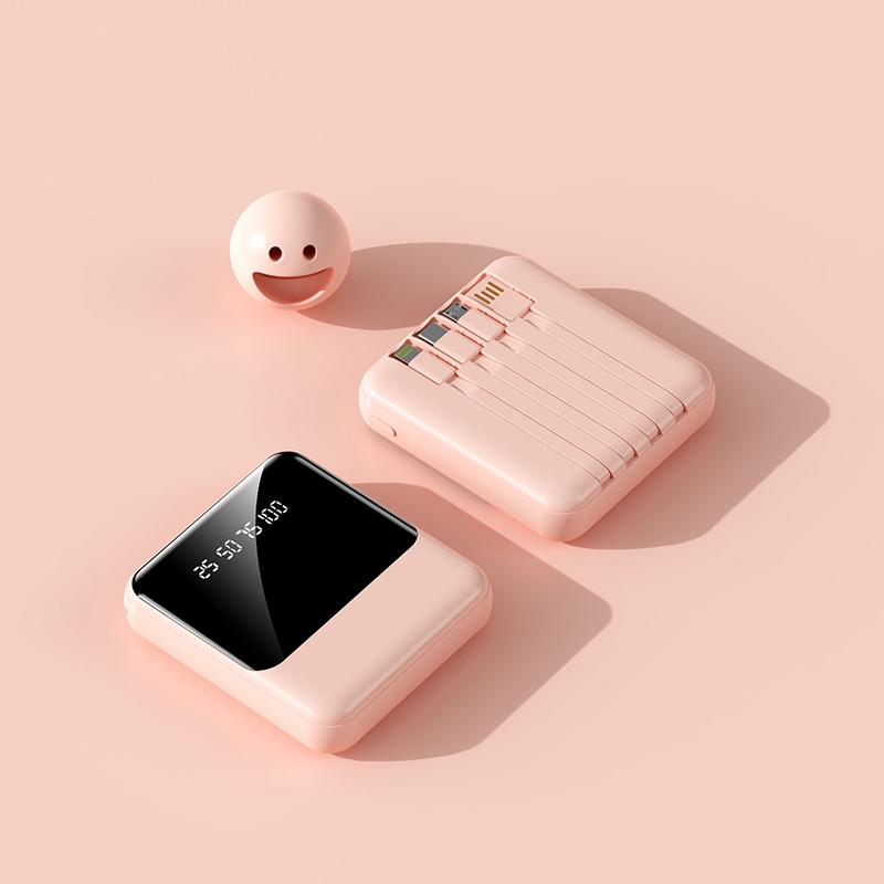แท้100% รุ่น :42 พาวเวอร์แบงค์ 20000mAh สายไฟ 4 เส้น มินิบางเฉียบ แบบพกพา เหมาะสำหรับโทรศัพท์มือถือทุ