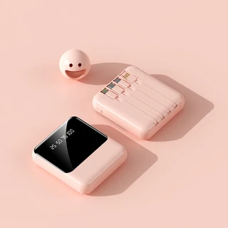 แท้100% รุ่น :42 พาวเวอร์แบงค์ 30000mAh สายไฟ 4 เส้น มินิบางเฉียบ แบบพกพา เหมาะสำหรับโทรศัพท์มือถือทุ