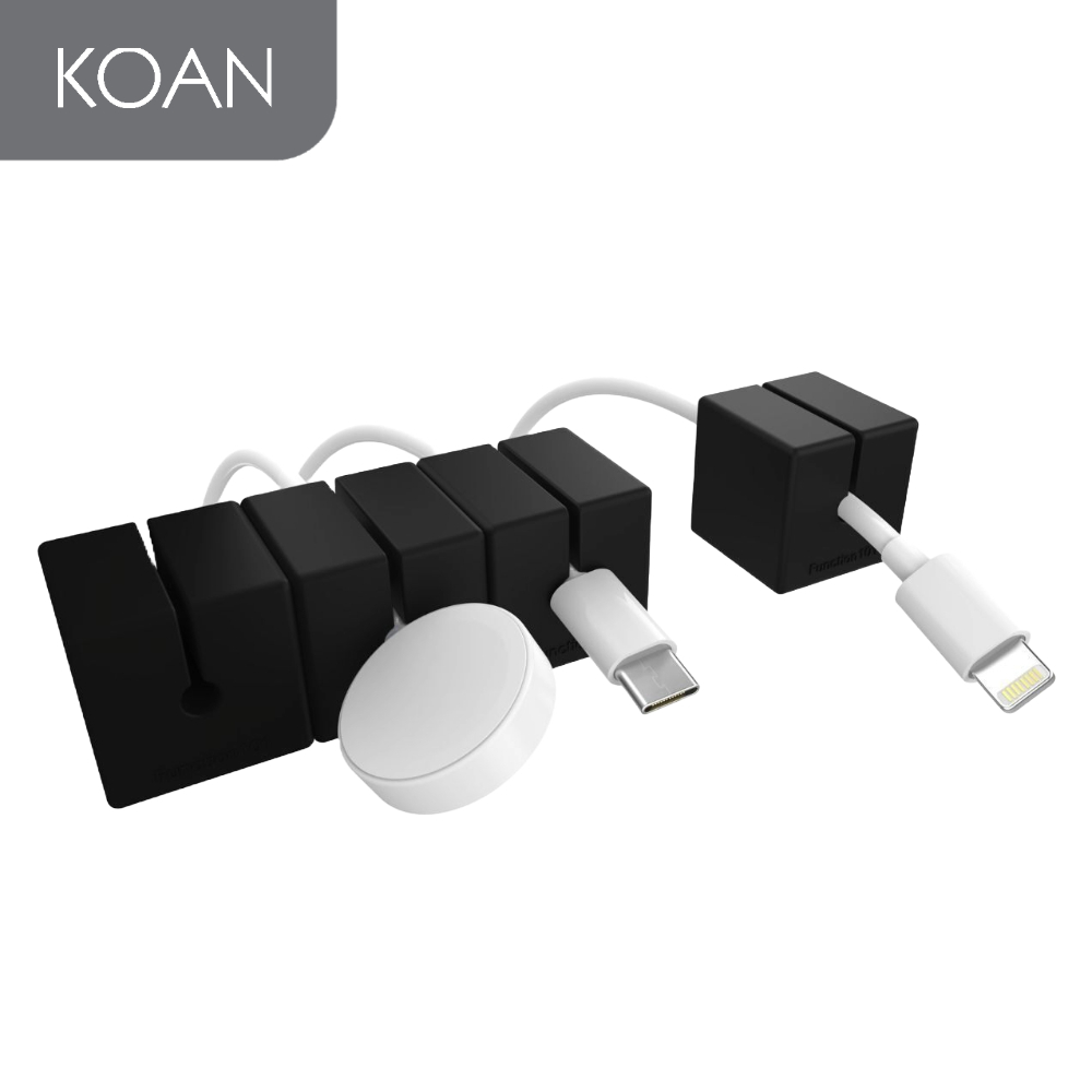 อุปกรณ์ช่วยจัดระเบียบสายชาร์จบนโต๊ะทำงาน Function101 Cable Blocks - (4 pack)