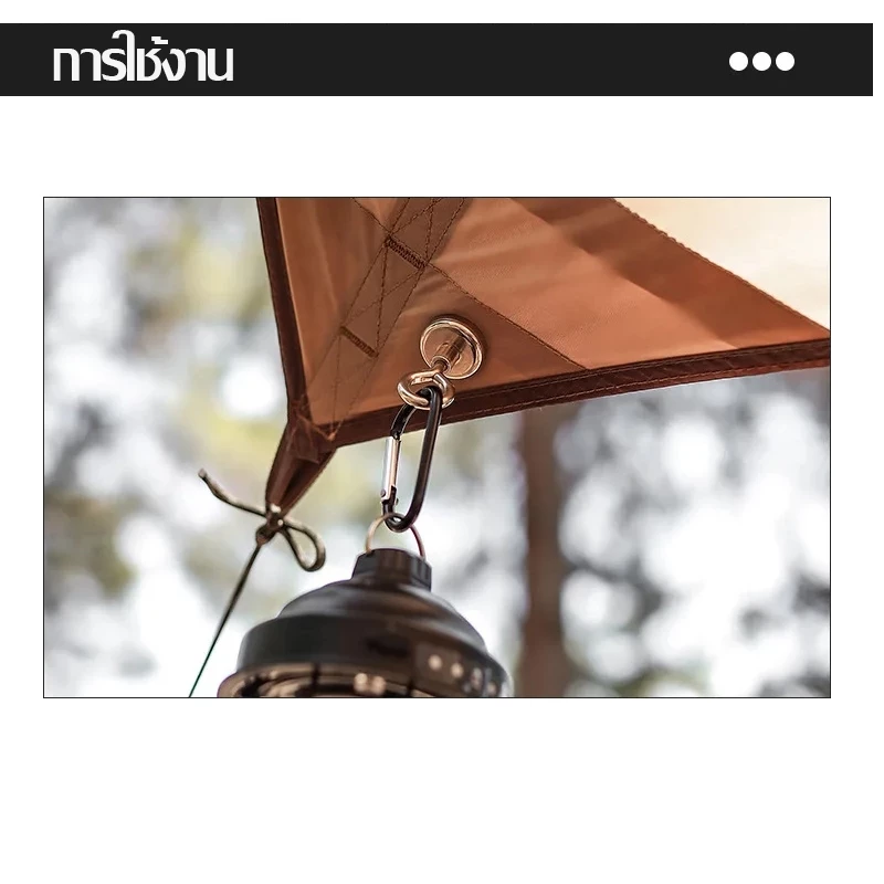 ตะขอแขวนตะเกียง เหมาะสำหรับ แคมป์ปิ้ง คลิปตะขอแม่เหล็ก คาราบิเนอร์ S L thumbnail 6