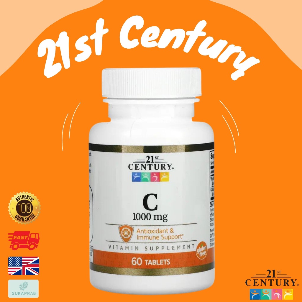 พร้อมส่ง 21st Century Vitamin C 1,000 mg 60 Tablets วิตามินซี 21st c