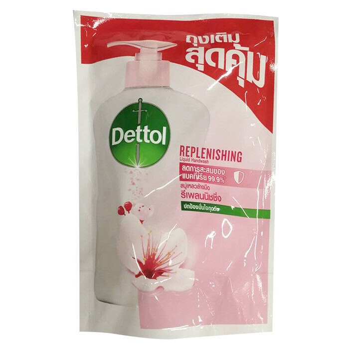 ❤️Love Sale❤️ ถุงเติม Dettol ล้างมือ ยับยั้งแบคทีเรีย 99.9% เดทตอลล้างมือ หลายสูตรให้เลือก ขนาด 250 ml.