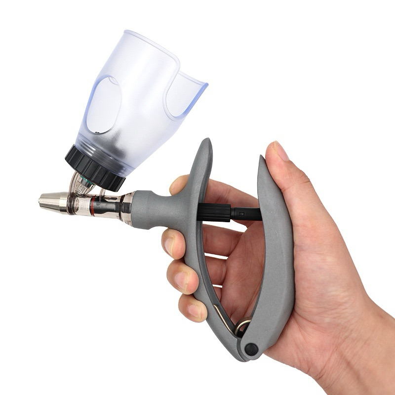 (สินค้าพร้อมส่ง) ไซริ้งอัตโนมัติ 2ml / 5ml ต่อเนื่องปรับได้สําหรับฉีดทำวัคซีนไก่ หมู แพะ - รูปที่ 4