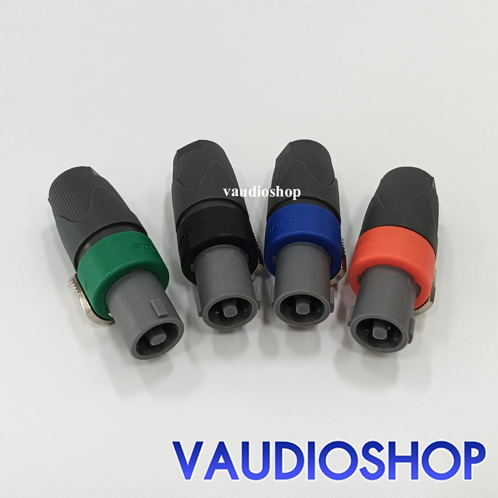 LIDGE YM-502 ปลั๊กลำโพง 2 ขั้ว สปีคคอน 2 ขา Speakon ดำ, ส้ม, เขียว, น้ำเงิน สเปกคอน ลิดจ์ YM502