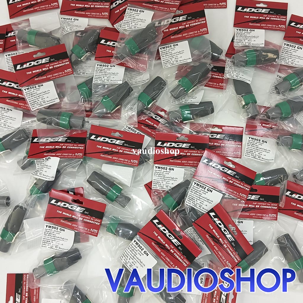 LIDGE YM-502 ปลั๊กลำโพง 2 ขั้ว สปีคคอน 2 ขา Speakon ดำ, ส้ม, เขียว, น้ำเงิน สเปกคอน ลิดจ์ YM502